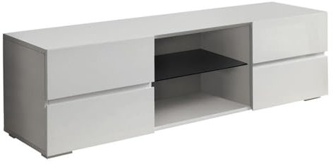 55 TV Stand Finish: White