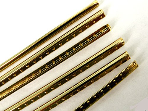 Brass fretwire fret wire for acoustic guitar 2.0mm crown 1mm high 6x300mm lengths new