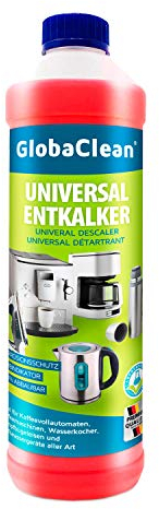 GlobaClean Universal Entkalker Kaffeevollautomat 750 ml - Entkalker Kaffeemaschine für alle bekannten Marken geeignet - für 6 Entkalkungen a 125ml
