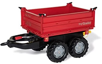 Rolly Anhänger MEGA-Trailer Rot (Größe: 880 x 450 x 470 mm, Gewicht: 7,9 kg, Kunststoff, Kinderfahrzeug, Fahrzeuganhänger) 12 301 8
