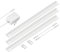 ledscom.de LED Unterbau-Leuchte SIRIS weiß matt, flach, je 50cm, je 531lm, warm-weiß, 3er Set