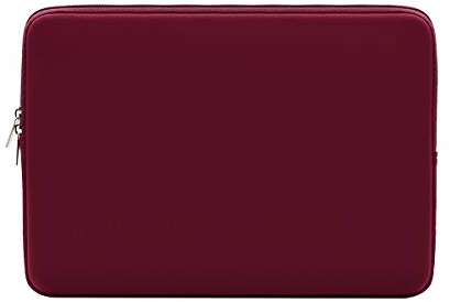 RAINYEAR 16 Inch Laptop Sleeve Soft Lining Protective Cover Padded Case Carrying Bag Compatible with New Model 16 MacBook M1 M2 M3 Pro/Max for A2141 A2485 A2780 A2991 A3403 A3186(Red)