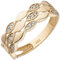 Jobo Damen-Ring aus 8 Karat 333 Gold mit 26 Zirkonia Größe 58