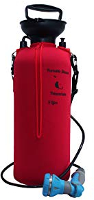 Petacarium Insulated Portable Shower (8 Litre, Red) for Dogs, Camping, Paddleboarding, Muddy Walks