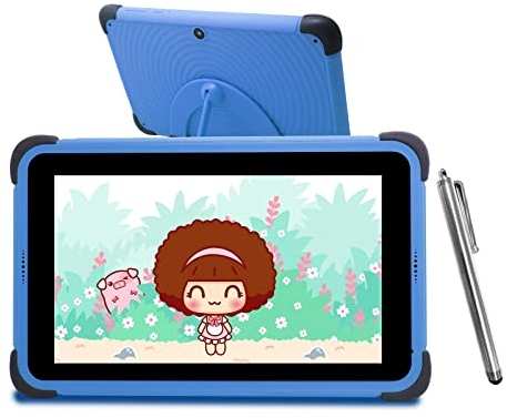 CWOWDEFU Kinder-Tablets mit Touchscreen Android 11 Tablet 8 Zoll HD 32 GB ROM Tablet mit WiFi für Kinder 4500 mAh (blau)