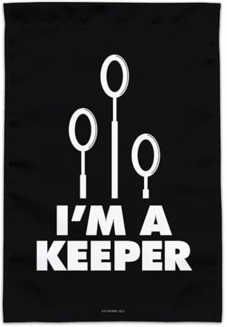 Harry Potter Quidditch I'm a Keeper Garden Yard Flag