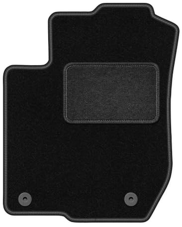 Velours-Fahrermatte passend für Audi A3 8L 1996-2001, Schwarz, LUX | passend für Schrägheck; Velours-Teppich (Polypropylen), ca. 6,5 mm; rutschfest, runde Befestigungen (Typ AV)