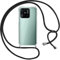 Pnakqil Funda con Cuerda para Xiaomi Redmi 10C 6.71 Carcasa Transparente Suave TPU Silicona Case con Negro Colgante Cordon Colgar Collar Correa de Cuello Cadena Cordón para Redmi 10C Fundas