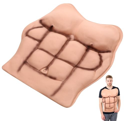 STOBOK Demi-corps réaliste pour homme - Faux ventre musculaire pour cosplay, fête d'Halloween