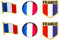 6 Pin's du Drapeau Français Insigne de Revers Broche Sac à dos Chapeau Sac French Flag Pins