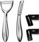 SUCCFLY Vegetable Peeler Stainless Steel，Ultra Sharp Potato Peelers for Kitchen, Premium Veggie Fruit Peeler, Carrot Peeler, Rotary Serrated Blade, Thickened Non-Slip Ergonomic Handle(5-year warranty)