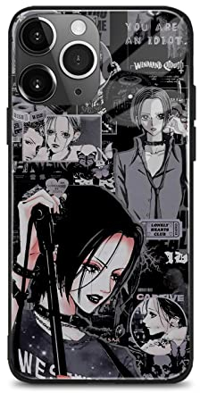 HEMINJYJEF Modische japanische Anime, einzigartiges Design, Manga-Schutzhülle, weiche Silikonhüllen, Glas-Handyhüllen (Nana Osaki, für iPhone 12 Pro Max)
