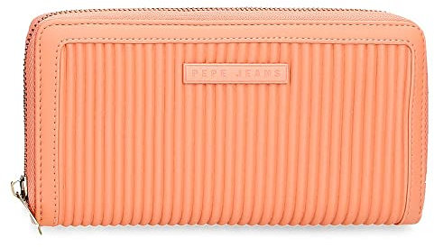 Pepe Jeans Aurora Geldbörse mit Kartenhalter Orange 19,5x10x2 cm Kunstleder