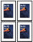 8x10 Photo Frame 4 Pack, Photo Frame for Tabletop and Wall Mounting Display, with Plexi Glass, Black 10x8 inch Picture without Mat, or 5x7 with Mat, with Horizontal and Vertical Format