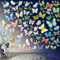 3D Schmetterlinge Leuchtend Wandtattoo Leuchtsticker Schmetterling Wandaufkleber Luminous Schmetterling Wandsticker 3D Schmetterlinge Deko für Wohnzimmer Schlafzimmer Kinderzimmer Wanddeko Grün