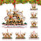 2025 Christmas Reindeer Family Decorations, Personalized DIY Christmas Ornaments Tree Hanging Pendant Family of 2,3,4,5,6,7,8, Xmas Decor Gifts for Home (Family of 6)