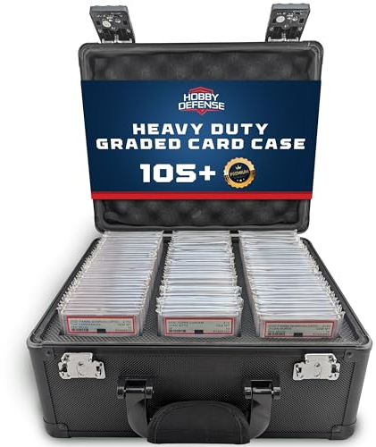 Hobby Defense Graded Card Case, 3 Row Graded Card Storage Box, Trading Card Case, PSA Card Cases for Sports Cards Case, BGS PSA Slab Case For Graded Cards, PSA Card Holder, Card Carrying Case