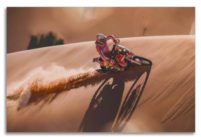 HUANA Extremsport-Motorrad-Poster, KTM, Wüstensturm, dekoratives Gemälde, Leinwand, Wandposter und Kunstdruck, moderne Familienschlafzimmer-Dekoration, Poster, 30 x 45 cm