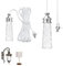 wodehaainiyibeizi 2Pcs 150cm Cord Connector for Bathroom Toilet Light Ceiling Light Fan Switch Connector bathroom light switch Bathroom light drawstring crystal bathroom light pull cord