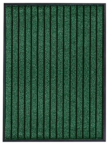 Non-Slip Washable Door Mat - Indoor Kitchen Rug for Front Entrance - Heavy Duty Rubber - Green - 40 x 60 cm