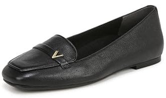 Vionic Women's Hayes Ballet Flat, Black Leather, 4 UK