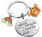 Tiger-Schlüsselanhänger, Tigerliebhaber, Geschenke, Cartoon-Tiger-Geschenke, Film-Fans, Geschenke, You Are Braver Stronger Smarter Than You, Large, Edelstahl