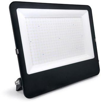 KOLORENO - LED Halogen - LED Halogenstrahler Heros - Langlebig und zuverlässig - Widerstandsfähig gegen Verschleißerscheinungen - 300W - Schwarz - Neutralweiß (4000K) - 140lm/W - 460x400x140mm