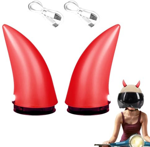 Bicycles Helmet Horns - Motorcycle Helmet Bull Horn Style | Helmet Devil Horns | | Cute Helmet Horns with Suction Cup | Motorcycle Helmet Accessories for Motorbike Bicycles Helmet Decoration