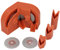 Multipurpose Drill Bit Grinding Sharpener, Portable Power Drill Bit Sharpeners, Drill Press Sharpening System Drill Bit Sharpener for All Bits (Orange)