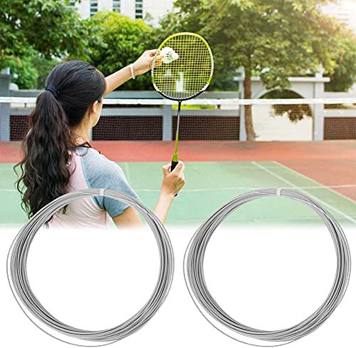 Badminton-Saite, mit Elastizität und Stärke, 25 Bis 30 Pfund, 10 M, Hochflexible Badminton-Saitenlinie, Badmitton-Saite, 25 Bis 30 Pfund, für Badminton-Training (White)