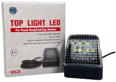Direct Trade Service LED-Dachleuchte für LKW, Weiß, 12-24V, Super-Helligkeit, Perfekter Lichtstrahl