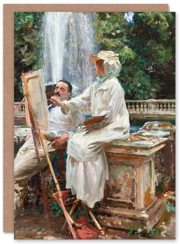 Artery8 John Singer Sargent Personalised Art Card The Fountain Villa Torlonia
