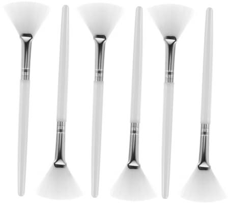 Alipis 6 Stück Applikatorpinsel Mit Langem Griff Weicher Fächerpinsel Für Präzise Hautpflege Make up Zubehör Für Ayurveda Und Beauty Wiederverwendbar Und Ergonomisch