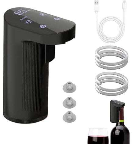 Electric Wine Decanter, Whiskey Adjustable Quantity Liquor Wine Pump, Automatic USB-C Rechargeable Dispenser, WineAccessories Gift for Women Men Mom Dad Husband