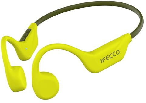 IFECCO Bone Conduction Headphones Bluetooth 6.2 | IPX5 Waterproof Bone Conduction Earbuds with Mic,Open Ear Wireless Sport Headphones for Cycling Running Hiking
