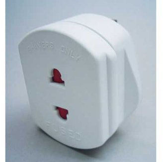 Shaver/ Toothbrush Adaptor Twin Pack.