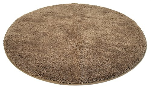 Kinzler J-10001/52 braun Badematte, Mikrofaser, 90 cm rund