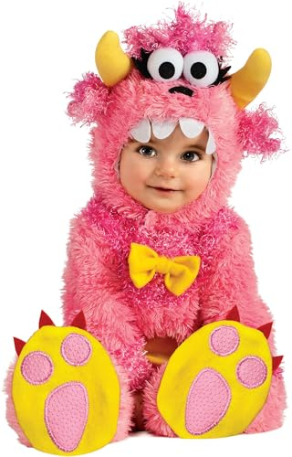Rubie's- Monsters Inc Animals Déguisement Pinky Winky, Unisexe-Enfant, 881504TODD, Rose, 12-18 Mois