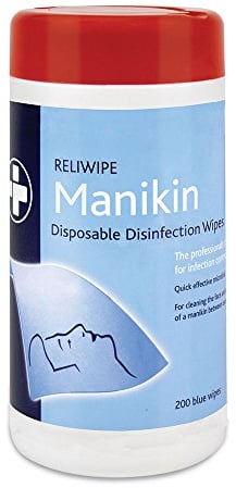 Reliance Medical Reliwipe 200 Disposable Manikin Wipes