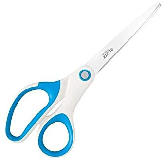 Leitz Qualit„tsschere WOW, Edelstahl, 205 mm, blau metallic