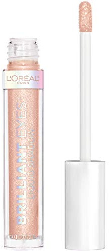 L'Oreal Paris Brilliant Eyes Shimmer Liquid Eye Shadow, Longwearing Lasting Shimmer, Crease Resistant, Flake-Proof, Precision Applicator, Quick Dry, Non-Greasy, Diamond Drop, 0.1 oz.