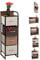 Relaxdays Mueble Modular, 4 Cajones deslizantes, Balda, Cestas Plegables, Cómoda de Tela, 99,5 x 31 x 31,5 cm, Marrón, F