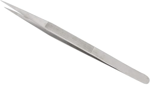 Pinzette a punta fine in acciaio inossidabile Strumento per la creazione di gioielli, pinzette diamantate per pietre preziose, artigianato fai-da-te