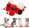 YAODHAOD Pfotenschutz für Hunde,Plüsch Hundestiefel, Bequeme Atmungsaktive, rutschfeste Schuhe, Weiche Sohle mit Reflektierendem Klebeband, Geeignet für kleine Hunde(Größe 5: 5 x 4 cm L*W, Rot)