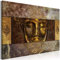 decomonkey Bilder Buddha 120x80 cm 1 Teilig Leinwandbilder Bild auf Leinwand Vlies Wandbild Kunstdruck Wanddeko Wand Wohnzimmer Wanddekoration Deko Zen Orient Abstrakt