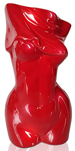 Weibliche Körpervase, elegante Vase für Blumen, luxuriöse Wohnkultur-Vase, Frauenkörperskulptur, künstlerische Pflanzenvase, moderner Körper-Pflanzgefäß für Frauen Heimdekoration