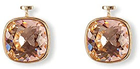 HEIDE HEINZENDORFF Einhängerpaar geschliffener Kristall, Morganit, ca. 14 x 14 cm, vergoldet