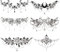Lot de 6 feuilles de tatouages pour femme - Faux tatouages - Pour femme - Noir - Tatouage temporaire - Pour le ventre, la poitrine, la taille et le dos - Faux tatouages pour filles
