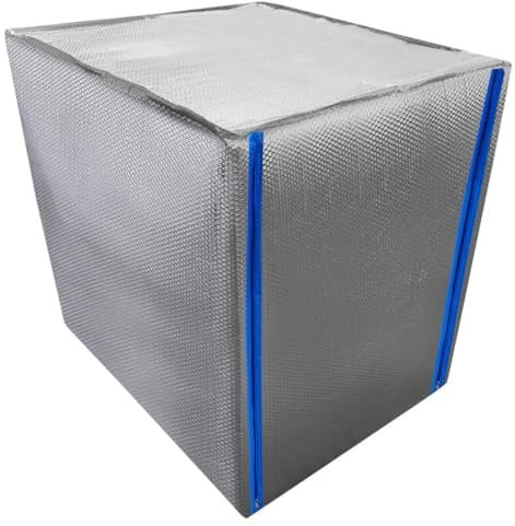 REKUBIK IBC Thermohaube mit Reißverschluss Hitze- & Frostschutz Größe 300l IBC (60x80x100cm)