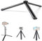 Treppiede Smartphone Mini Treppiede per Fotocamera in Alluminio con Vite 1/4 Treppiedi da Tavolo e Viaggio Cavalletto per Gopro Telefono Webcam Gimbal Lungo 18cm Nero